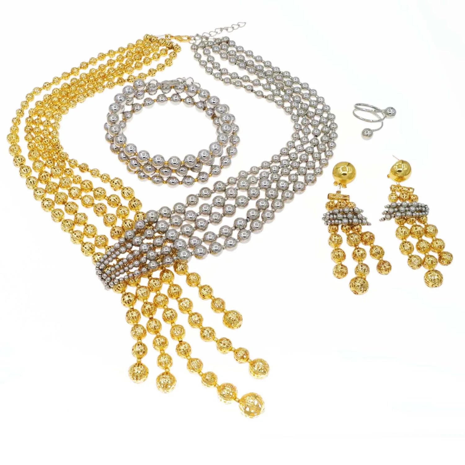 Jewelry Sets For Women Brazil Gold Plated Wedding Party Jewelry