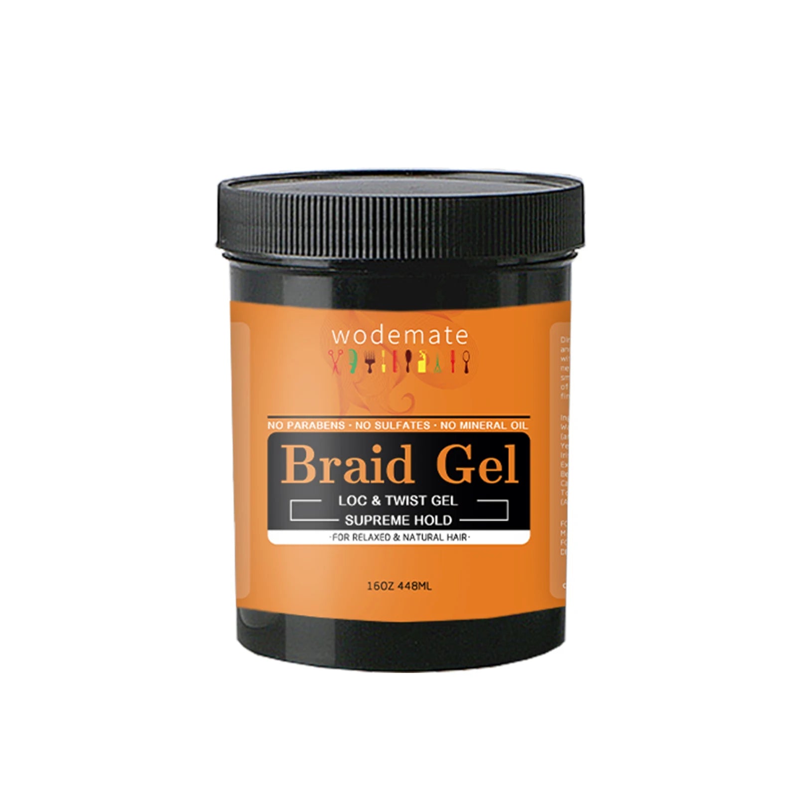 16OZ Braid Gel Hair Control Styling Braiding Cream