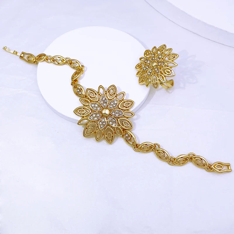 Luxury Jewelry Set For Women High Quality 18K Gold Plated