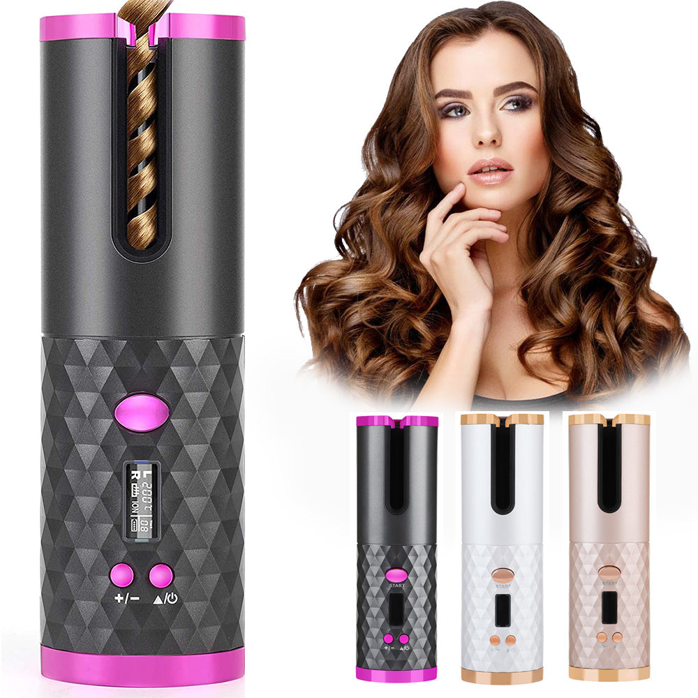 Rechargeable Automatic Hair Curler Women Portable Hair