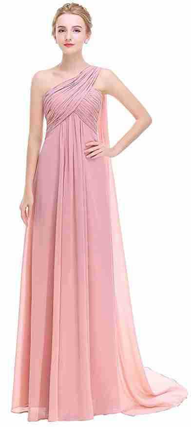 Elegant One-shoulder Ribbon Long Slim-fit Backless Banquet Dress